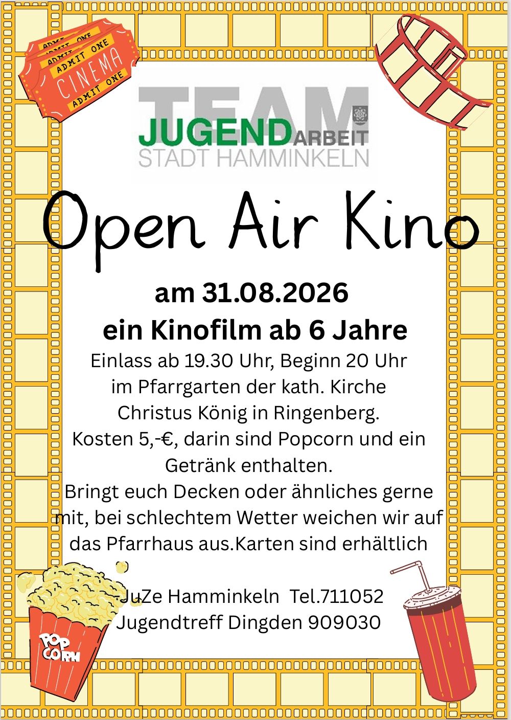 Open Air Kino Team Jugendarbeit